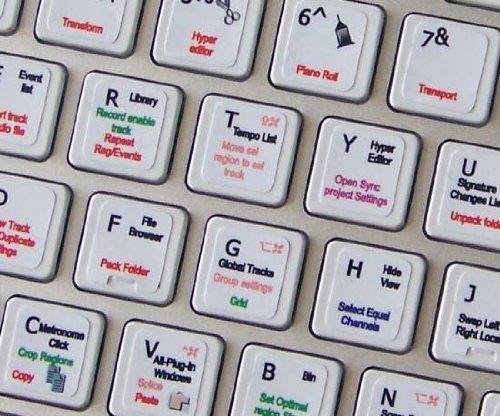 4Keyboard New Logic X Stickers for Keyboard ON White Background are Compatible with Apple