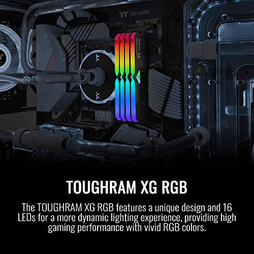 Thermaltake Thermaltake TOUGHRAM XG RGB DDR4 4600MHz 16GB (8GB x 2) 16.8 Million Color RGB Alexa/Razer Chroma/5V Motherboard Syncable RGB Memory R016D408GX2-4600C19A