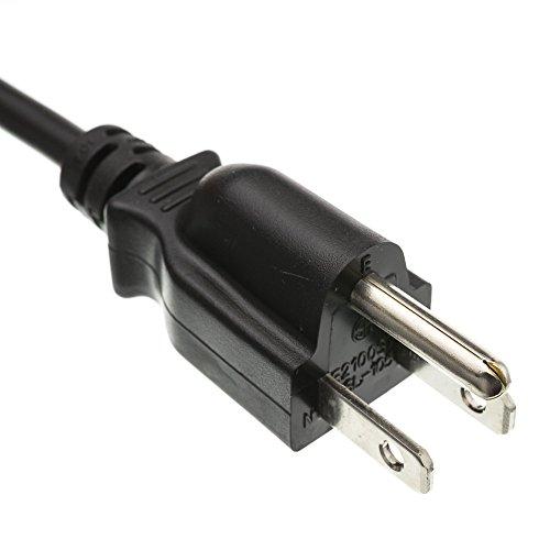QUALCONNECT QUALCONNECT Computer/Monitor Power Cord, Black, NEMA 5-15P to C13, 18AWG, 10 Amp, 1.5 Foot