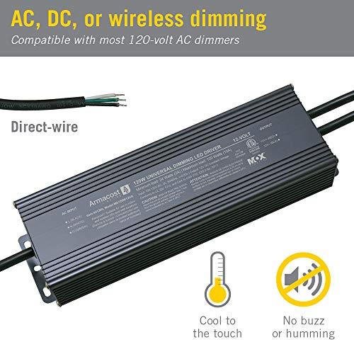 Armacost Lighting Armacost Lighting 841200 120-Watt Dimming Led Driver 12-Volt Dc Power Supply, Gray