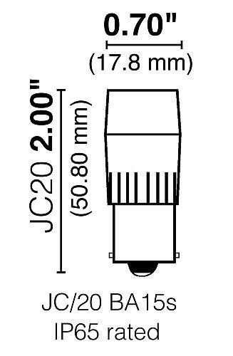 Halco Halco JC20/2WW/BA15S/LED2 81100 LED JC 2.3W 3000K IP65 BA15S PROLED