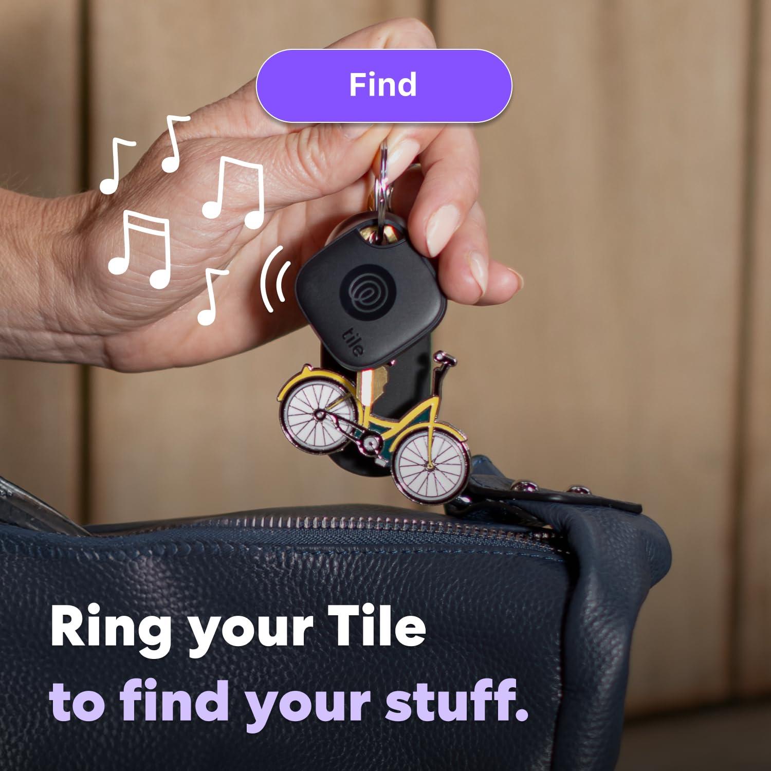 Tile Tile by Life360 Mate (2024) Bluetooth Tracker, Keys Finder and Item Locator for Keys, Bags and More. Phone Finder. Both iOS and Android Compatible. 4-Pack (Black)