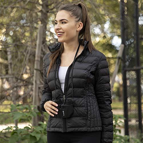 BlueCabi BlueCabi Compact 10x25 Binoculars – Lightweight, Foldable, High Powered Binoculars for Adults & Kids w/Powerful 10x Long Distance Magnification, Easy Focus Knob, Texture Grip, Neck Strap & Travel Bag