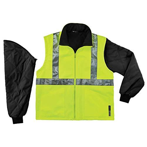 Ergodyne Ergodyne GloWear 8385 ANSI High Visibility 4-in-1 Reflective Safety Jacket, Lime, 2XL