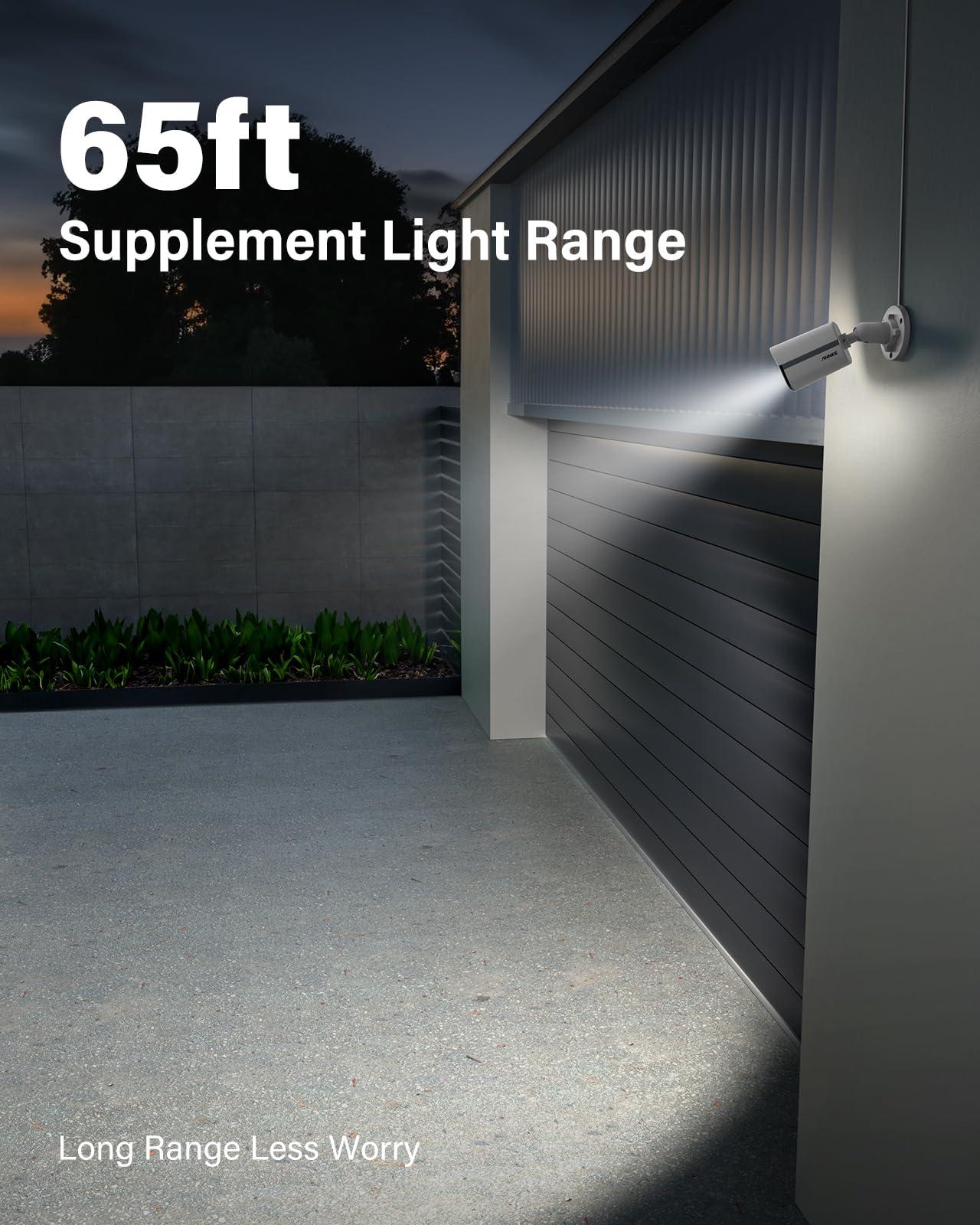 ANNKE ANNKE 3K Add-On Security Bullet Camera with Full Color Night Vision, 2X 4-in-1 TVI/AHD/CVI/CVBS CCTV Surveillance Cam with Built-in Mic, 2.8mm Lens, IP67 Weatherproof, (Cable & Adapter Included)