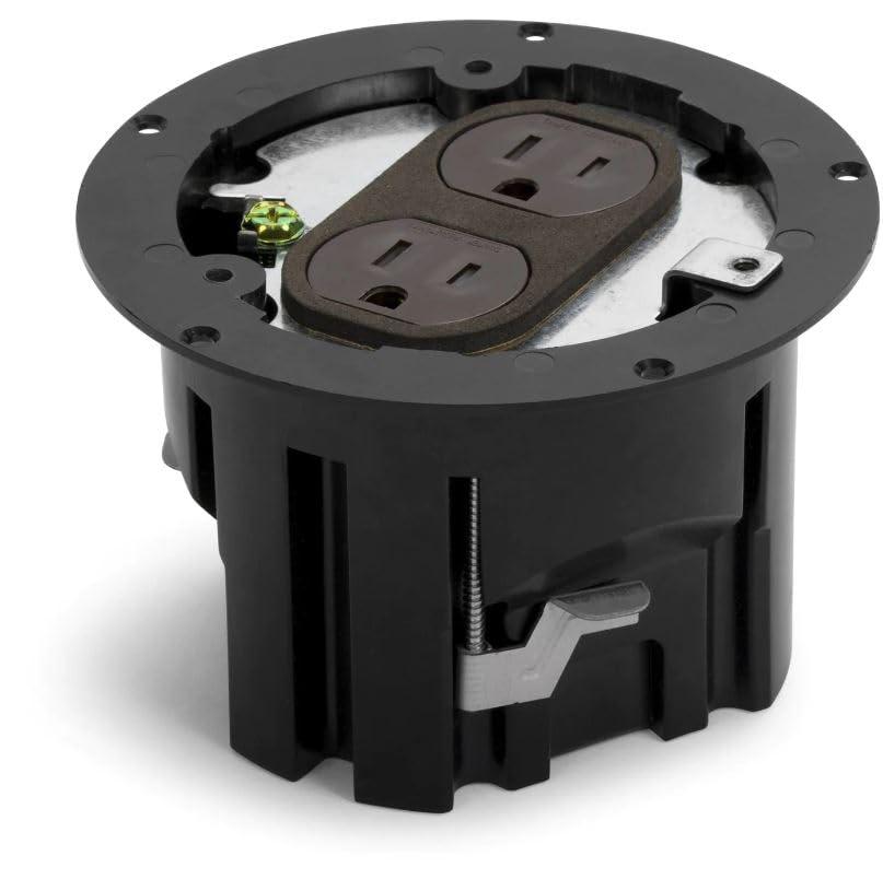 Lew Electric Lew Electric PBR1-FPDB Round Floor Box Kit | Hardwiring Required (Flip Lid, Dark Bronze) Hardwiring Required