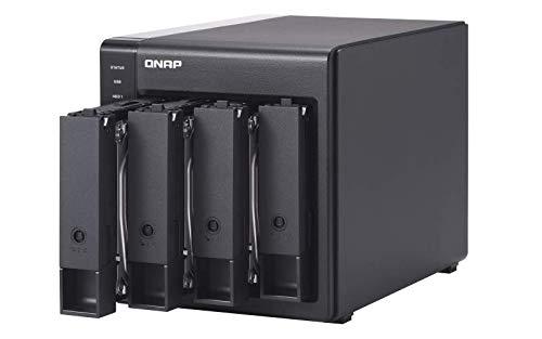 QNAP QNAP 4 Bay USB 3.0 RAID Expansion Enclosure DAS (Correct Attached Storage) - Black, Metal, Rack Mount, Compatible with Server, Desktop, Laptop