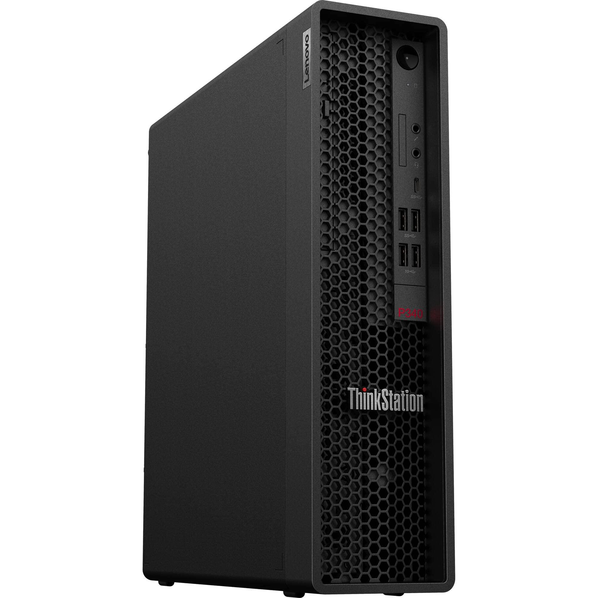 Lenovo Lenovo ThinkStation P340 SFF Home & Business Mini Desktop (Intel i7-10700 8-Core, 16GB RAM, 6TB HDD (3.5), T1000, USB 3.2, USB 3.1, Display Port, SD Card, Win 10 Pro). (Renewed)