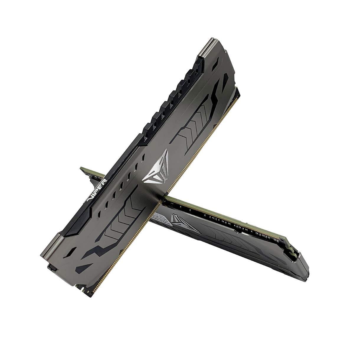 Patriot Memory Patriot Viper Steel DDR4 RAM 16GB (2X8GB) 3600MHz CL17 1.35v UDIMM Desktop Gaming Memory Kit Compatible with XMP - PVS416G360C7K