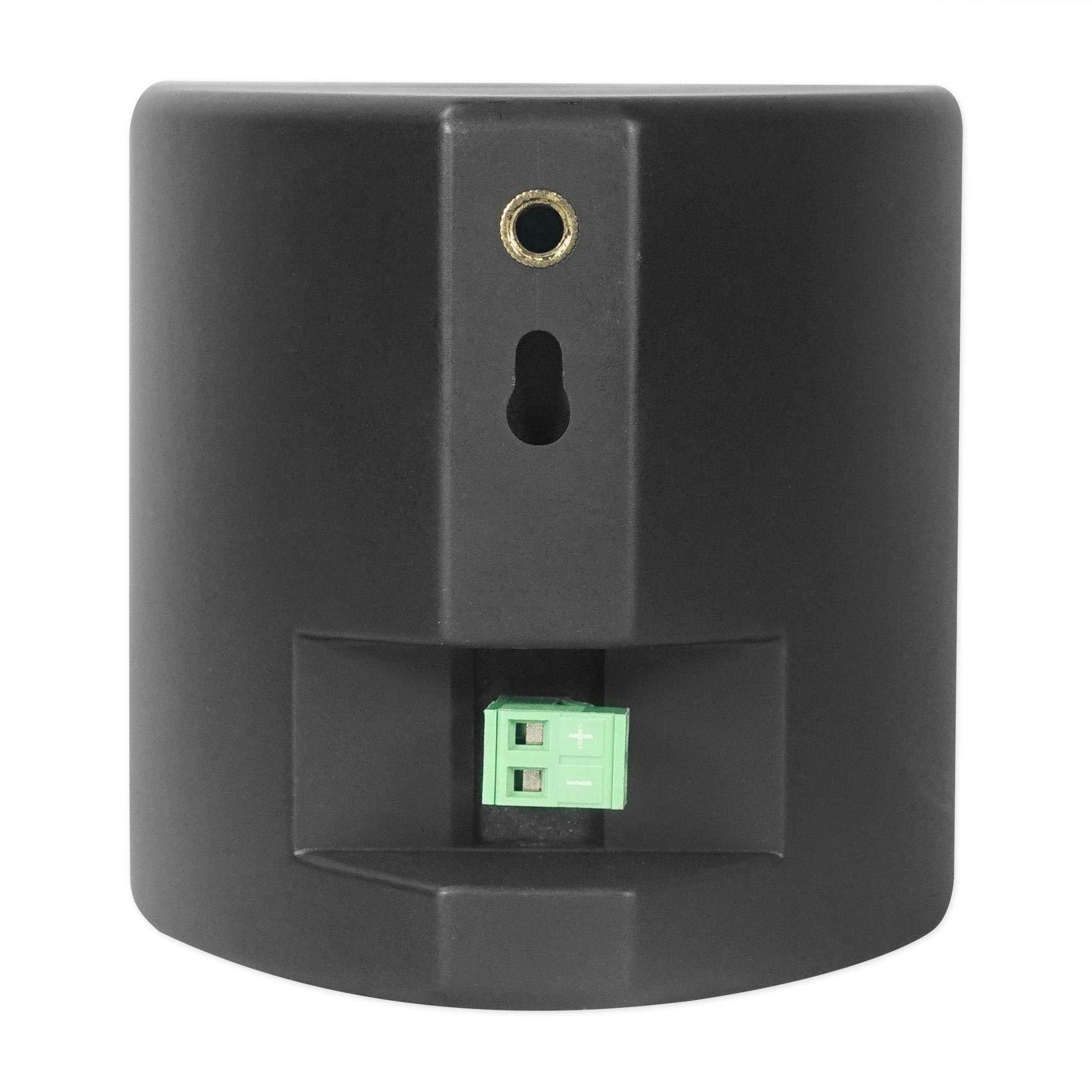 Rockville Rockville RPA40BT 4-Room Home Audio Kit Receiver+(8) Black Wall Cube Speakers