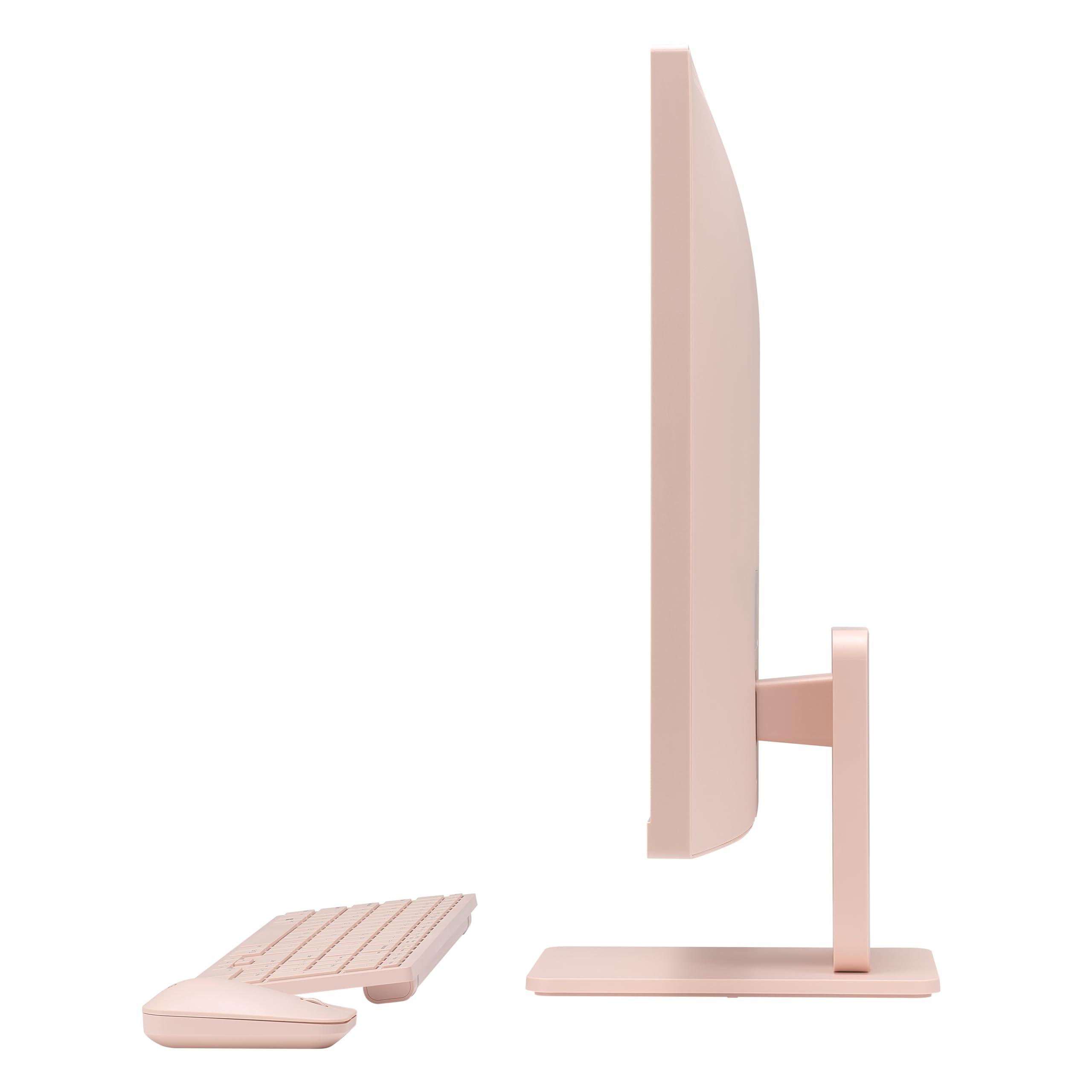 LG LG 27SR5BF-P 27-inch FHD (1920x1080) Smart Monitor with Streaming TV, webOS, Wireless Keyboard, Mouse, HDR10, IPS Display, webOS, Speaker, ThinQ App, Remote Control, Pink