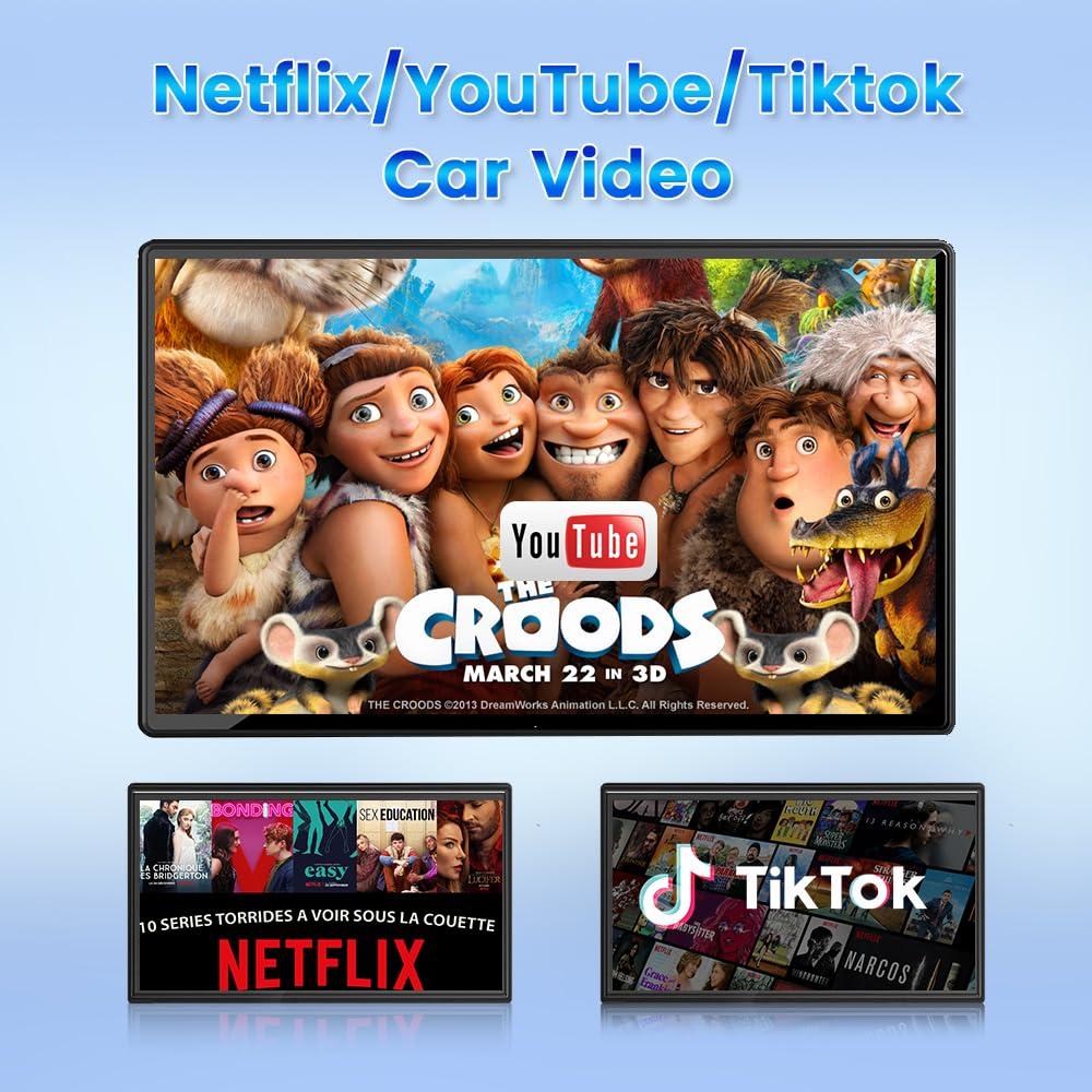 Carlinkit CarlinKit CarPlay Box Streaming Device for Car YouTube, TikTok, Netflix CarPlay Adapter | Convert Wired to Wireless CarPlay & Android Auto | Android 13.0, 8-Core, 8GB+128GB, SM6225, Blue