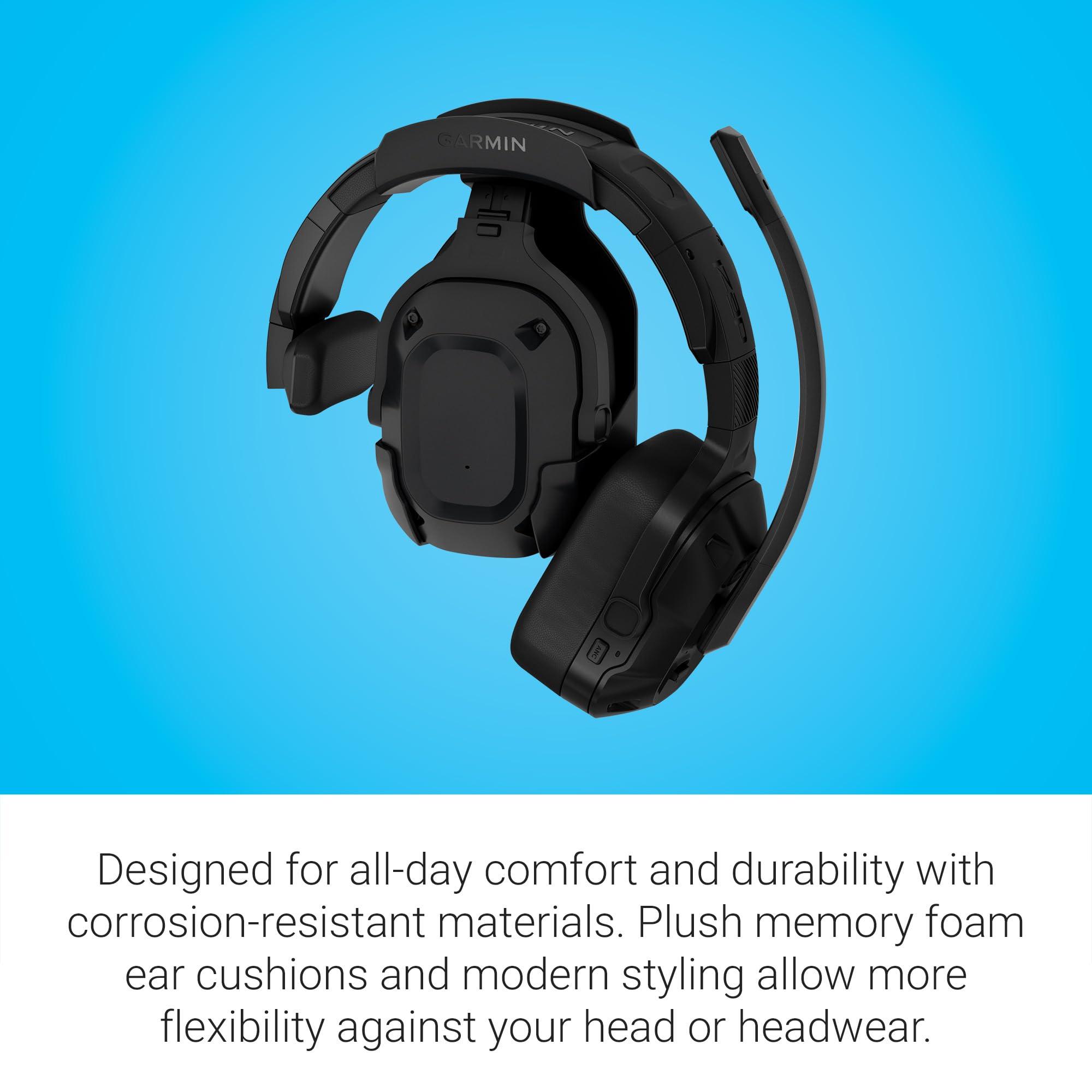 Garmin Garmin dzl Headset 210, 2-in-1 Premium Trucking Headset, Active Noise Cancellation, Long Battery Life, 60 Hours of Talk Time, Built-in LED Flashlight, Convertible Design