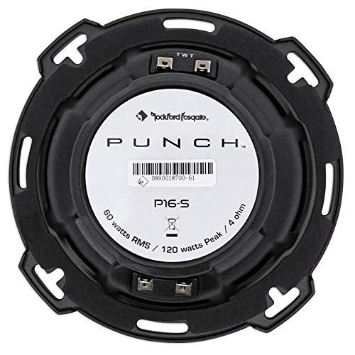 Rockford Fosgate 2-Pair Rockford Fosgate P16-S Punch 6" 240w Car Audio Component Speakers P16S