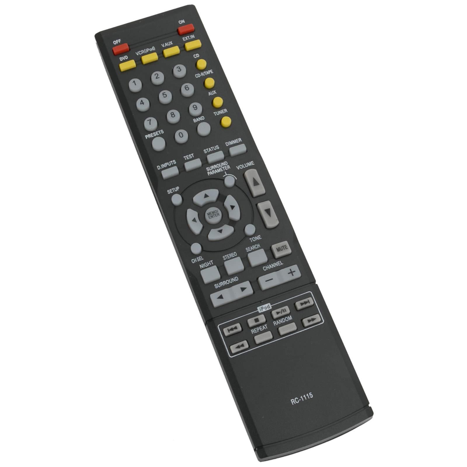 AIDITIYMI RC-1115 Replacement Remote Fit for Denon AV Surround Receiver AVR-390 AVR-2807 AVR-2808 AVR-2809