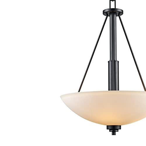 Trans Globe Lighting Trans Globe Imports 70528-1 BN Transitional Three Light Pendant from Mod Pod Collection in Pewter, Nickel, Silver Finish, 20.00 inches
