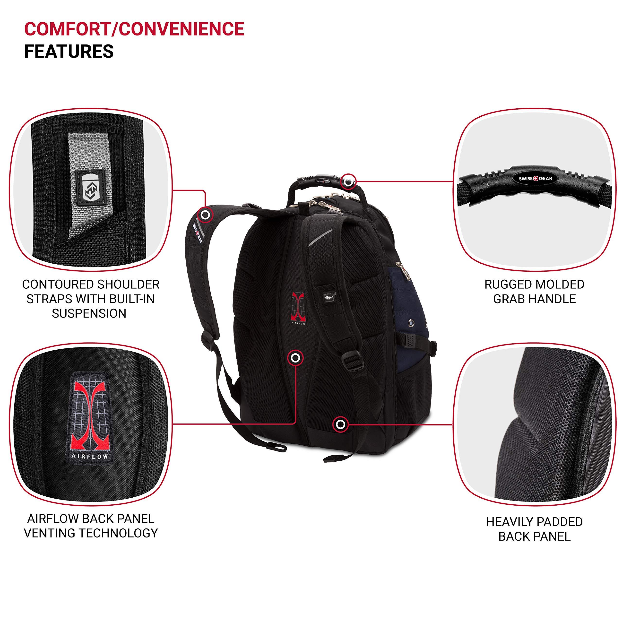 SwissGear SwissGear 1900 Scansmart TSA 17 Laptop Backpack, Blue/Black, 19-Inch