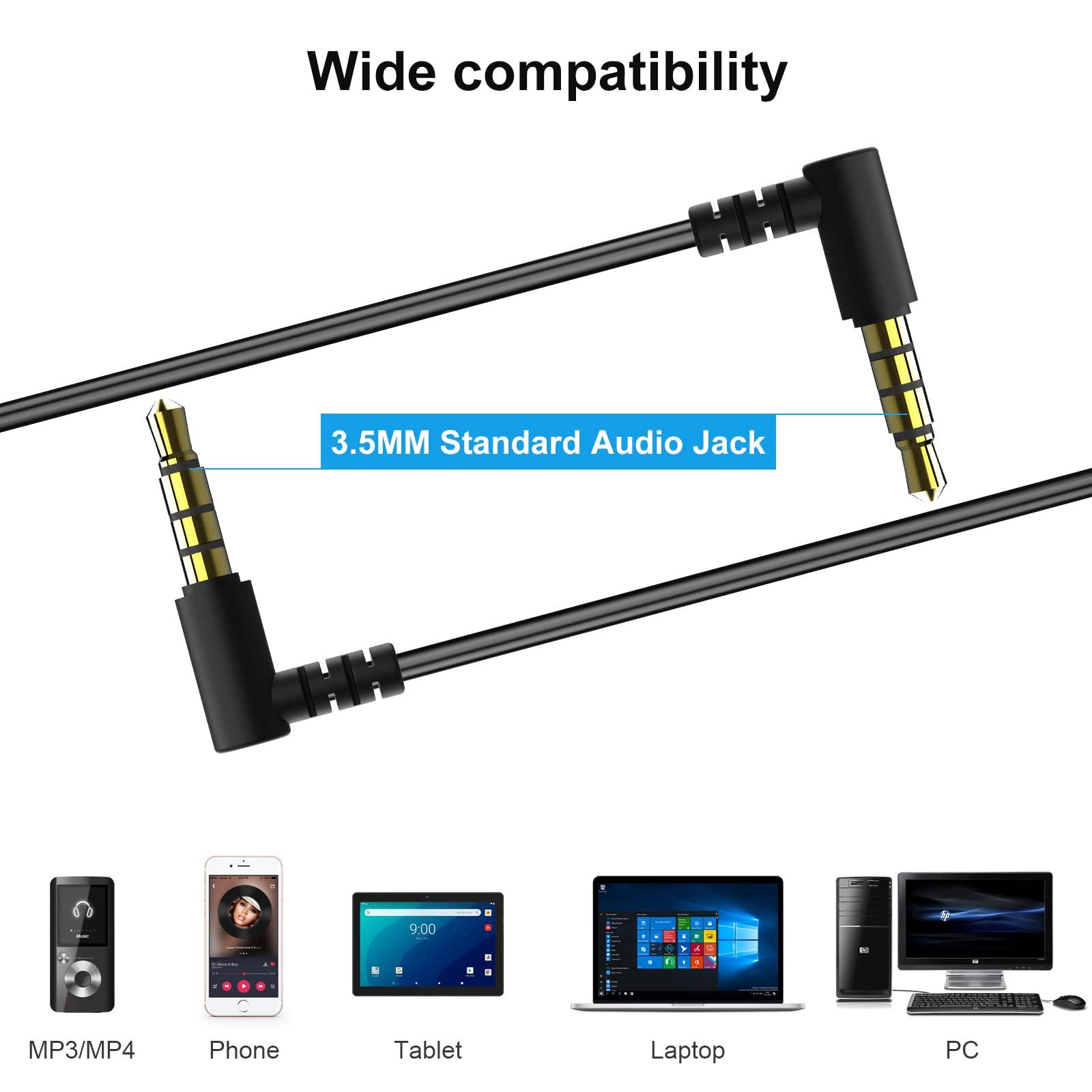 1Mii 1Mii Wired Earbuds with Microphone & Volume Control, in-Ear Headphones Magnetic with Deep Bass, Noise Isolating, High Sound Quality Earphones with 3.5mm Jack for Phone, Android, PC, iPad, MP3(Black)