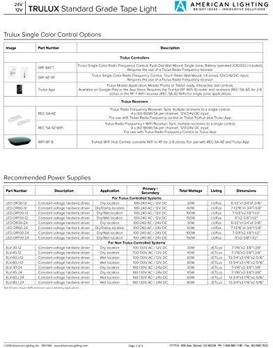 American Lighting American Lighting STL-WW-33 Trulux Standard Grade Indoor Single Color Tape Light Kit, 32.8-feet, Warm White