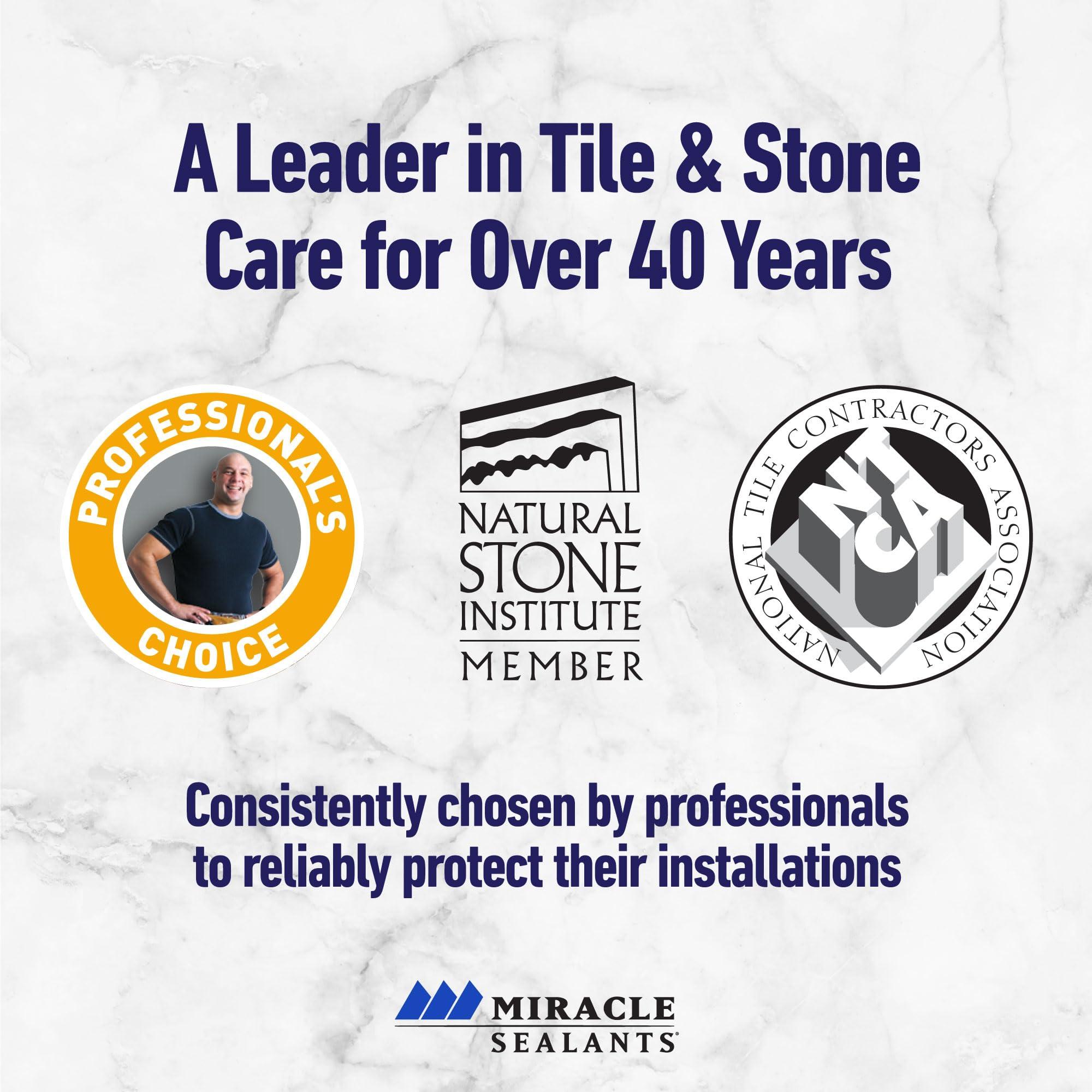 Miracle Sealants Miracle Sealants Tile & Stone Cleaner Concentrate for Natural Stone, Tile & Grout, pH Neutral, Quart, 6 Pack