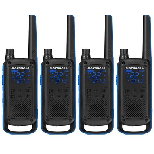 Motorola Motorola T800 Talkabout Two-Way Radios - Black/Blue (4 Pack)