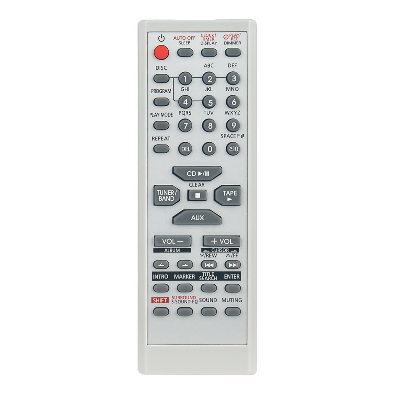 PERFASCIN EUR7711150 PERFASCIN Replace Remote Control Fit for Panasonic Audio System SAPM19 SAPM193 SAPM19P SCPM19 SCPM19K SAPM193P RTEUR7711150