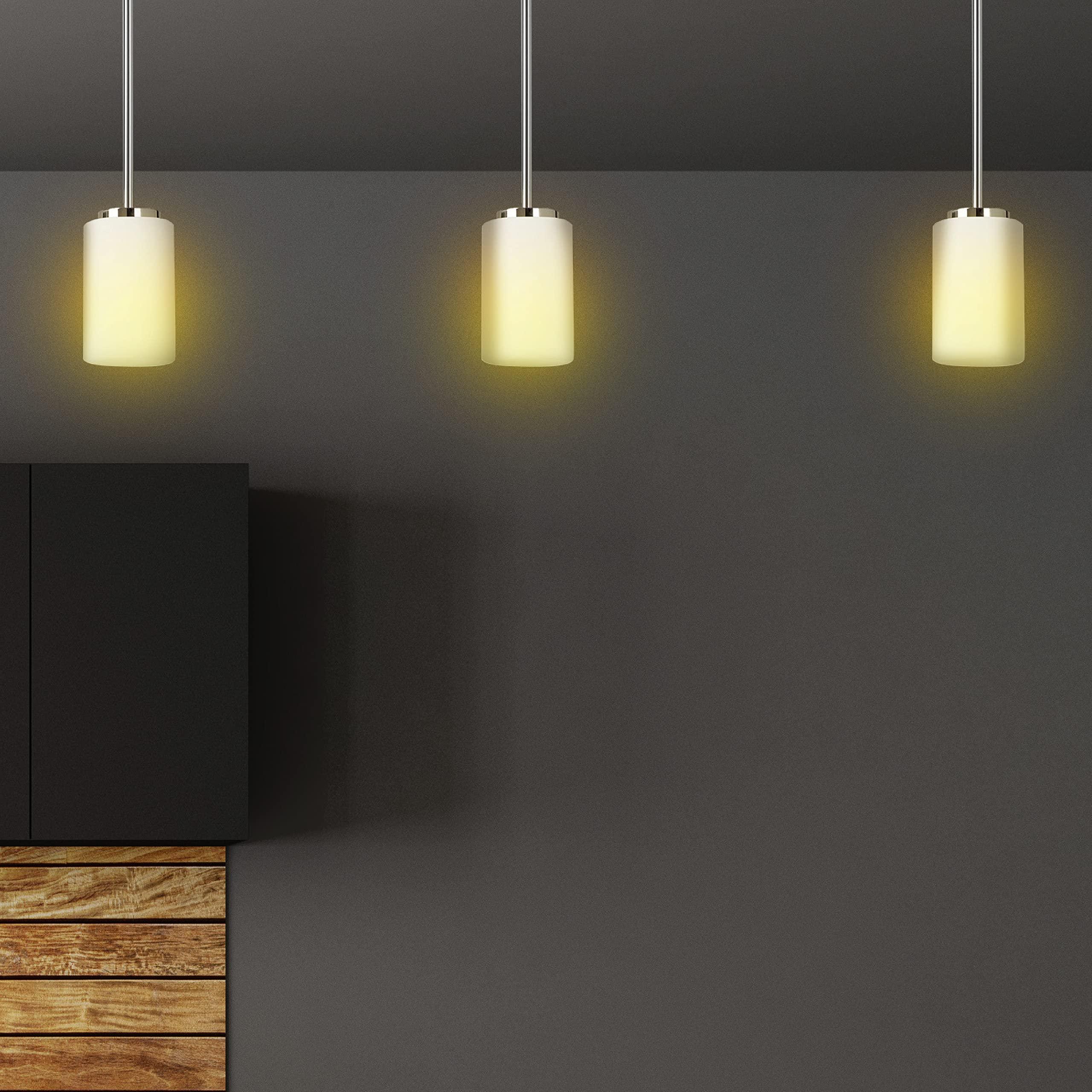 Sea Gull Lighting Generation Lighting 1-Light Oslo Pendant Light Fixture Chrome 61160EN3-05, Modern Ceiling Light Fixture for Home Decor| Pendant Light Fixture for Indoor Lighting or Outdoor Dcor