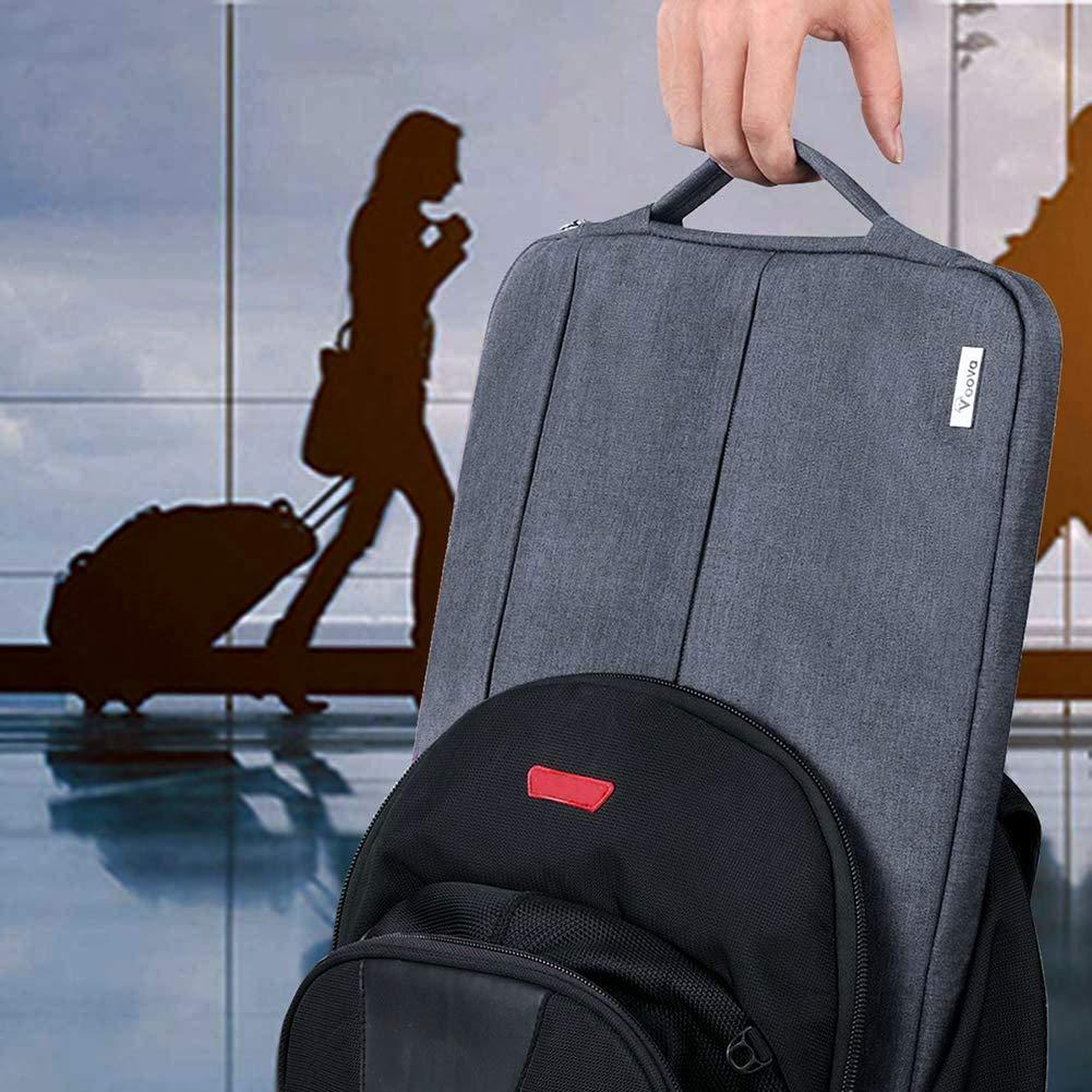 V Voova V Voova Laptop Sleeve Carrying Case 15.6 16 Inch,Slim Computer Cover Bag Compatible with MacBook Pro 15/16, Dell xps 15,15-16 Inch HP Dell Asus Acer Laptop, Dark Grey