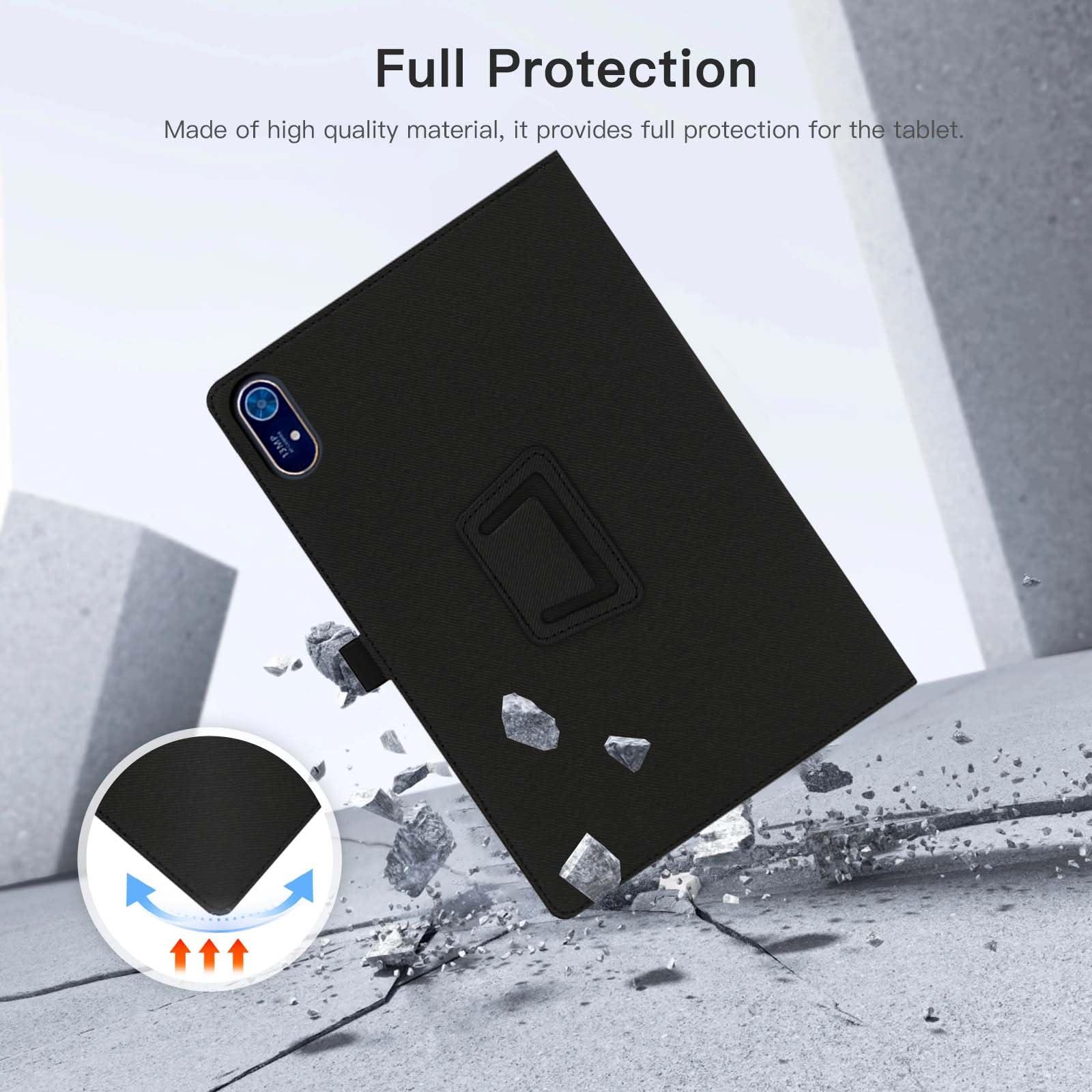 YAJOJO Tablet Case Cover for Acer Iconia Tab P11 11inch,Multi-Viewing Angles,Slim Light Shell Stand Cover for Acer Iconia Tab P11 P11-11-8113 Tablet with Hand Strap& Pencil Holder,Black