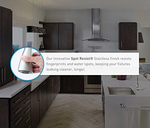 Moen Moen 7825SRS Camerist One-Handle Low Arc Kitchen Faucet, Spot Resist Stainless