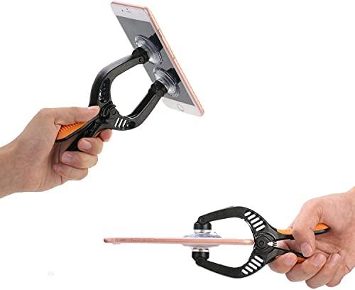 Qerfasaly Screen Opening Tool 2 PCS Opening Pliers Cellphone Suction Cup Screen Repair Kit for Mobile Phone Tablet Laptop