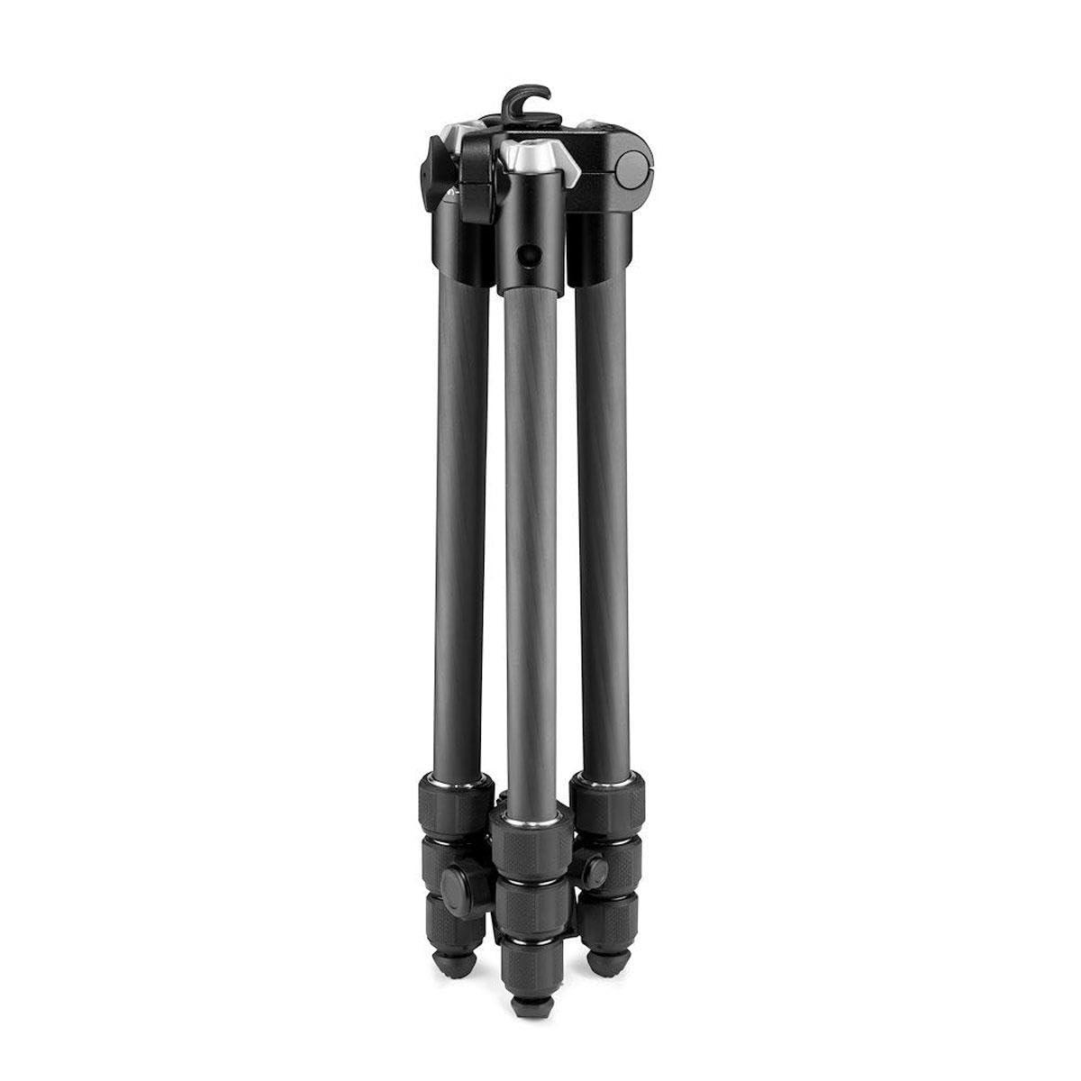 Manfrotto Manfrotto Element MII Mobile Bluetooth 4-Section Carbon Fiber Traveler Tripod, Black