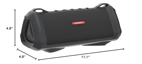 Aiwa Aiwa Exos-3 Waterproof Bluetooth Speaker, 60W Peak Power, 20-Hour Playtime, Stereo Sound, USB-C Charging, IPX7 Waterproof, Wireless Pairing, Perfect for Outdoor Adventures