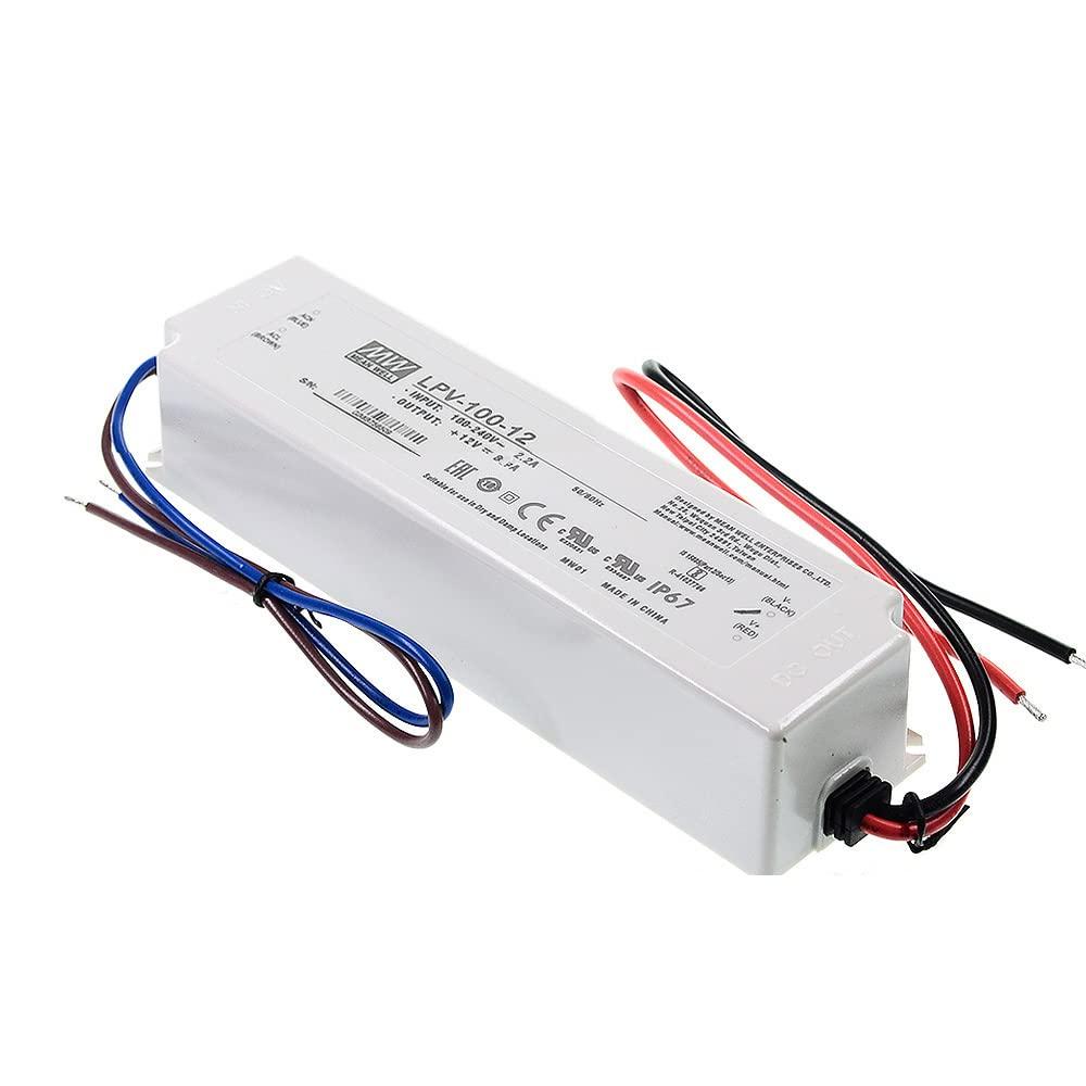 EnhanBili LPV-100-12 Mean Well 102W 12V 8.5A Switching Power Supply MeanWell LPV-100-12
