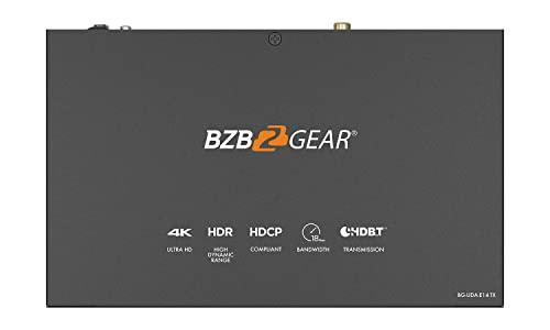 BZB GEAR BZBGEAR 1x4 4K UHD HDMI HDBaset Splitter/Distribution Amplifier Over Category Cable (Kit, Includes 4X RX) - BG-UDA-E14