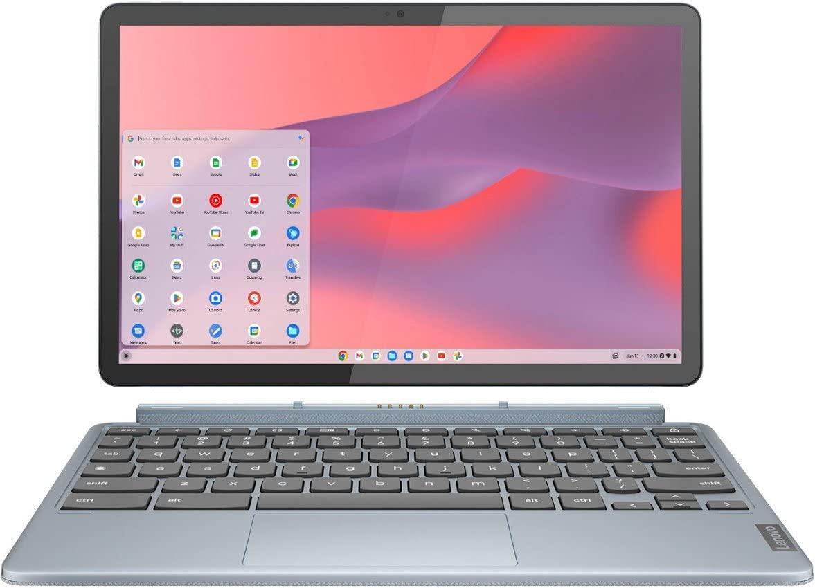 Lenovo Lenovo - IdeaPad Duet 3 Chromebook - 11.0\" (2000x1200) Touch 2-in-1 Tablet - Snapdragon 7cG2-4G RAM - 128G eMMC - with Keyboard - Misty Blue