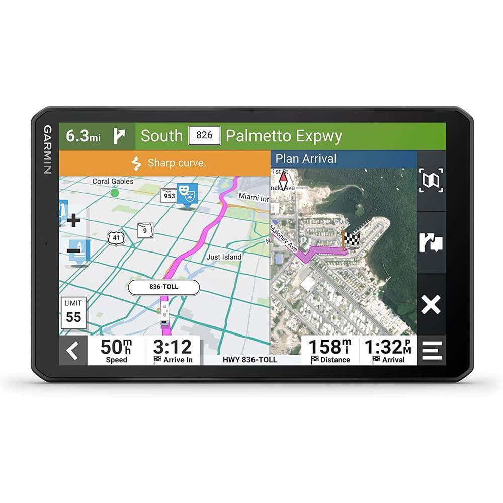 Garmin Garmin 010-02748-00 RV 895 8" RV GPS Navigator | Official USA Partner Model | Bundle with Deco Gear Dual DC12V/24V Electronic Multifunction Car Socket and Deco Gear Hard Shell EVA Case