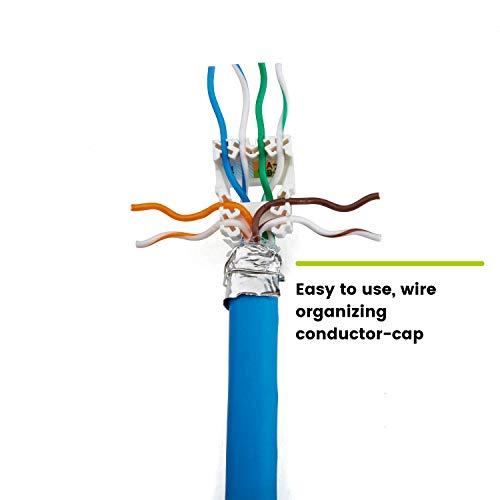 TRUE CABLE trueCABLE Cat6A Toolless Field Termination Plug, Shielded (STP), PoE++ (4PPoE), TAA Compliant, ANSI/TIA & ISO/IEC Certified, CE Listed, Modular RJ45 Male Connector, 12 Pack