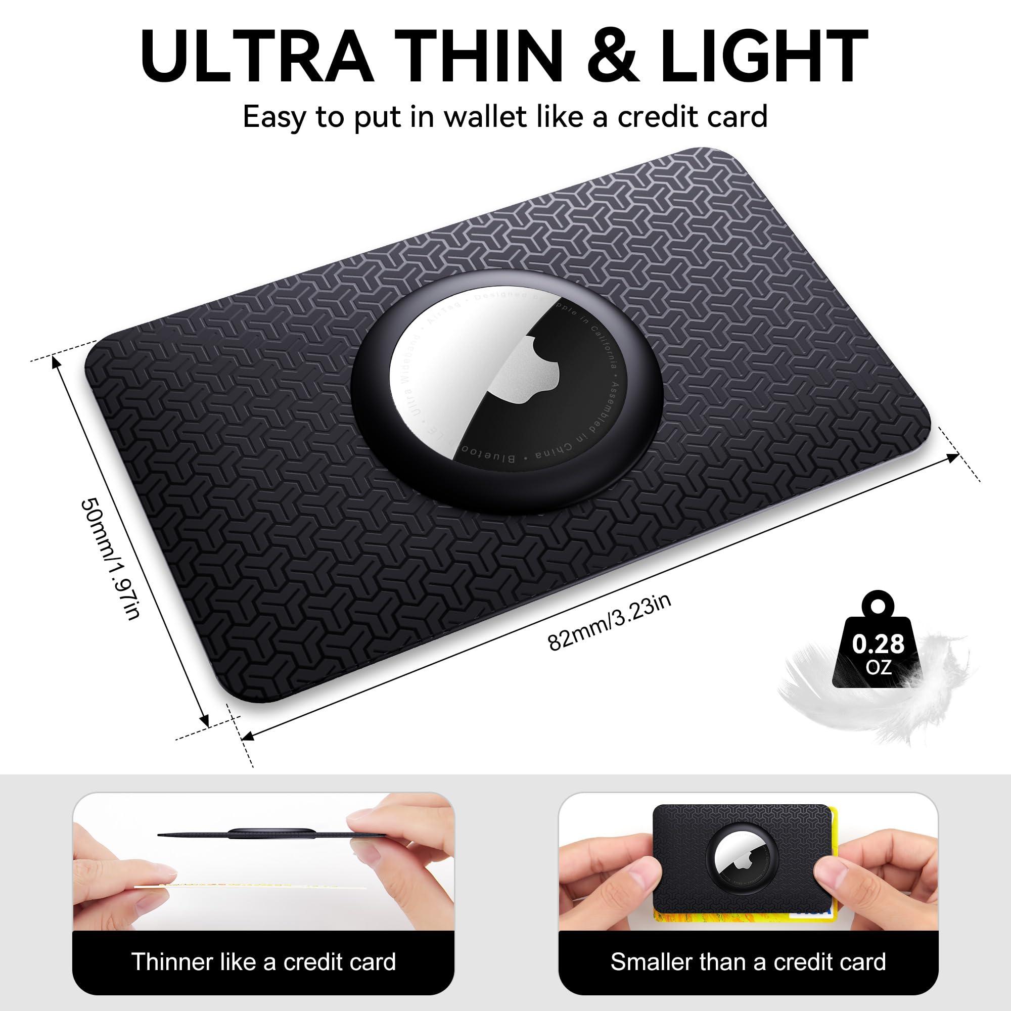 citymore AirTag Wallet Holder Slim Card Insert [2 Pack] Flexible Thin Airtag Wallet Card Case Cover Compatible with Apple AirTag,for Badge, Gift,Business Card Cases,Air Tag Case Accessories,Patent Pending