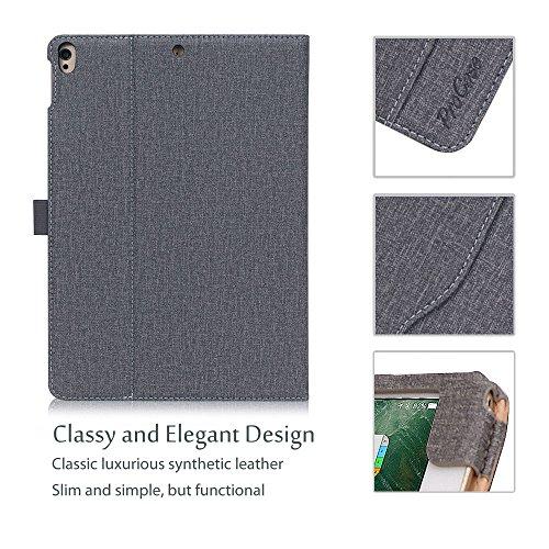 ProCase ProCase Case for iPad Air (3rd Gen) 10.5\" 2019/iPad Pro 10.5\" 2017, Vintage PU Leather Stand Folio Cover for iPad Air 3/iPad Pro 10.5-inch Multiple Viewing Angles with Pencil Holder -Grey