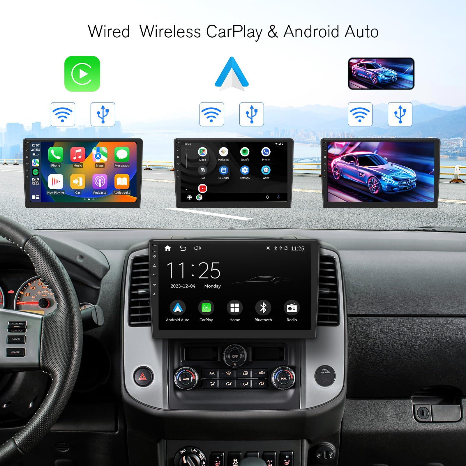 EONON Eonon Double Din Car Stereo Support Wireless Apple CarPlay Double Din Radio,10.1 Inch QLED Android Auto Double Din Stereo Support Type-C USB Quick Charge-X3PLUS