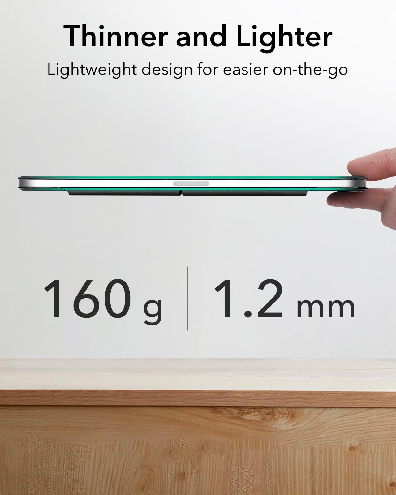 ESR ESR for iPad Mini 7 A17 Pro Case, iPad Mini 7th/6th Generation Case (2024/2021), Slim Trifold Two-Way Stand, Powerful Magnetic Attachment, Durable Protection, Supports Pencil Pro&Pencil(USB-C), Black