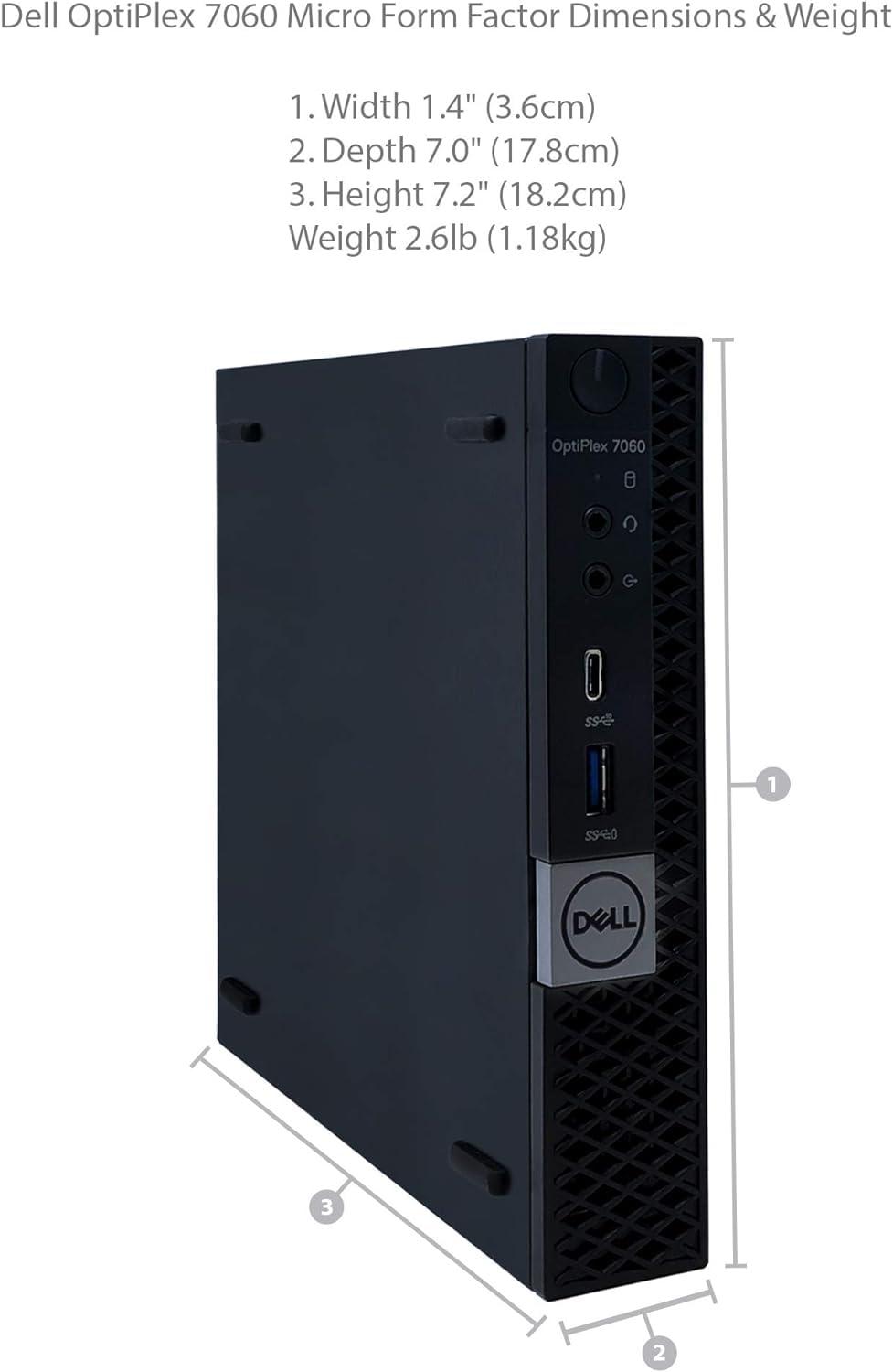 Dell Dell Optiplex 7060 Mini PC Desktop, Micro Computer w/Intel Core i5-8500T 3.5GHz, 16GB RAM, 512GB SSD, WiFi, Bluetooth, Windows 11(Renewed)