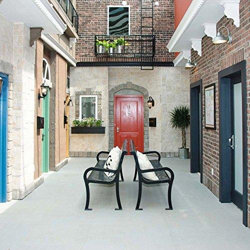 Rubber-Cal Rubber-Cal Terra-Flex Interlocking Flooring Rubber Tiles (5-Pack), Dark Gray, 1/4 x 24 x 24-Inch