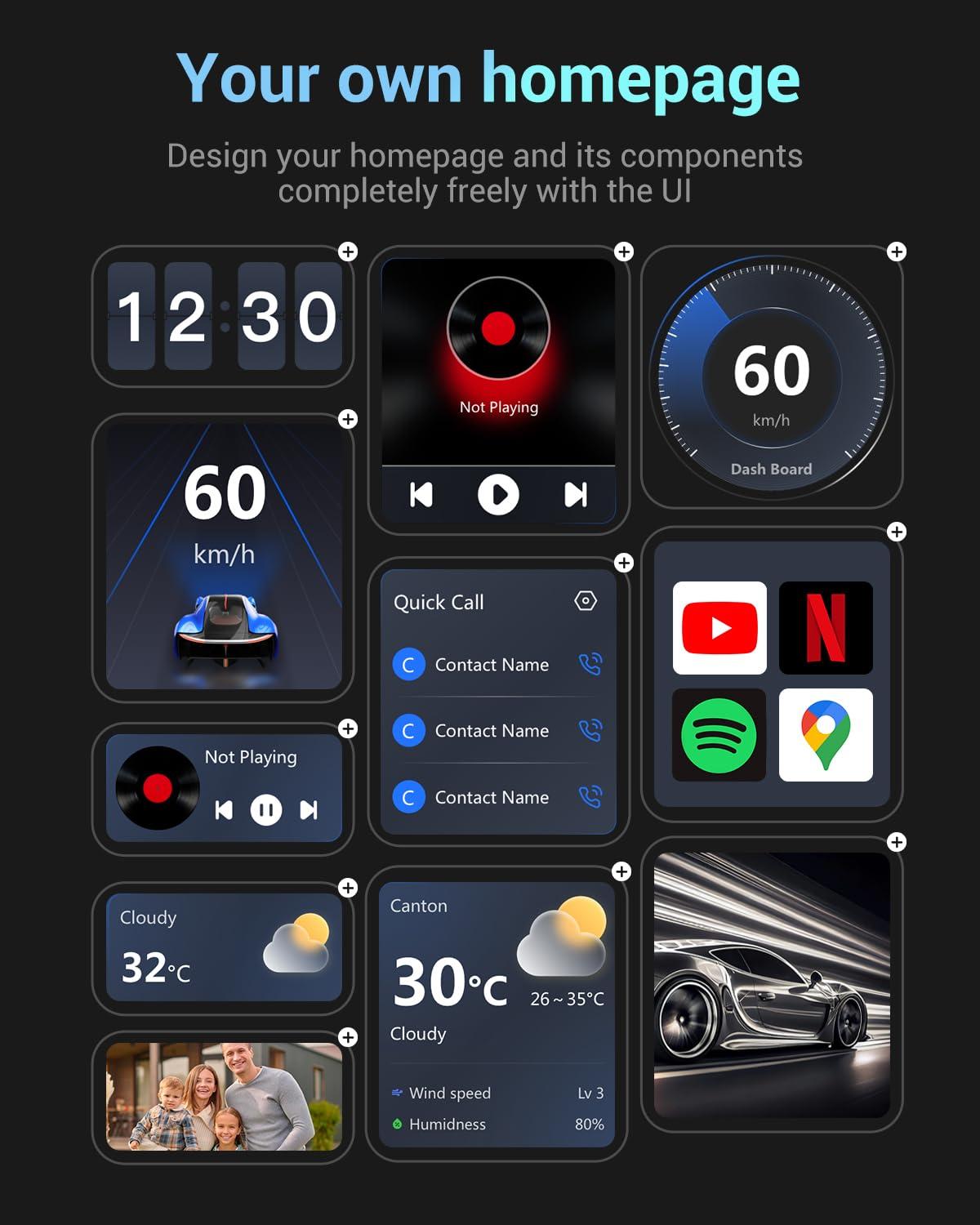OTTOCAST OTTOCAST P3 CarPlay AI Box - 2025 Android 12.0 CarPlay Video Adapter Wireless CarPlay Android Auto Dongle Support HDMI Output, Watch YouTube Netflix Disney+ Tiktok etc on Car Screen