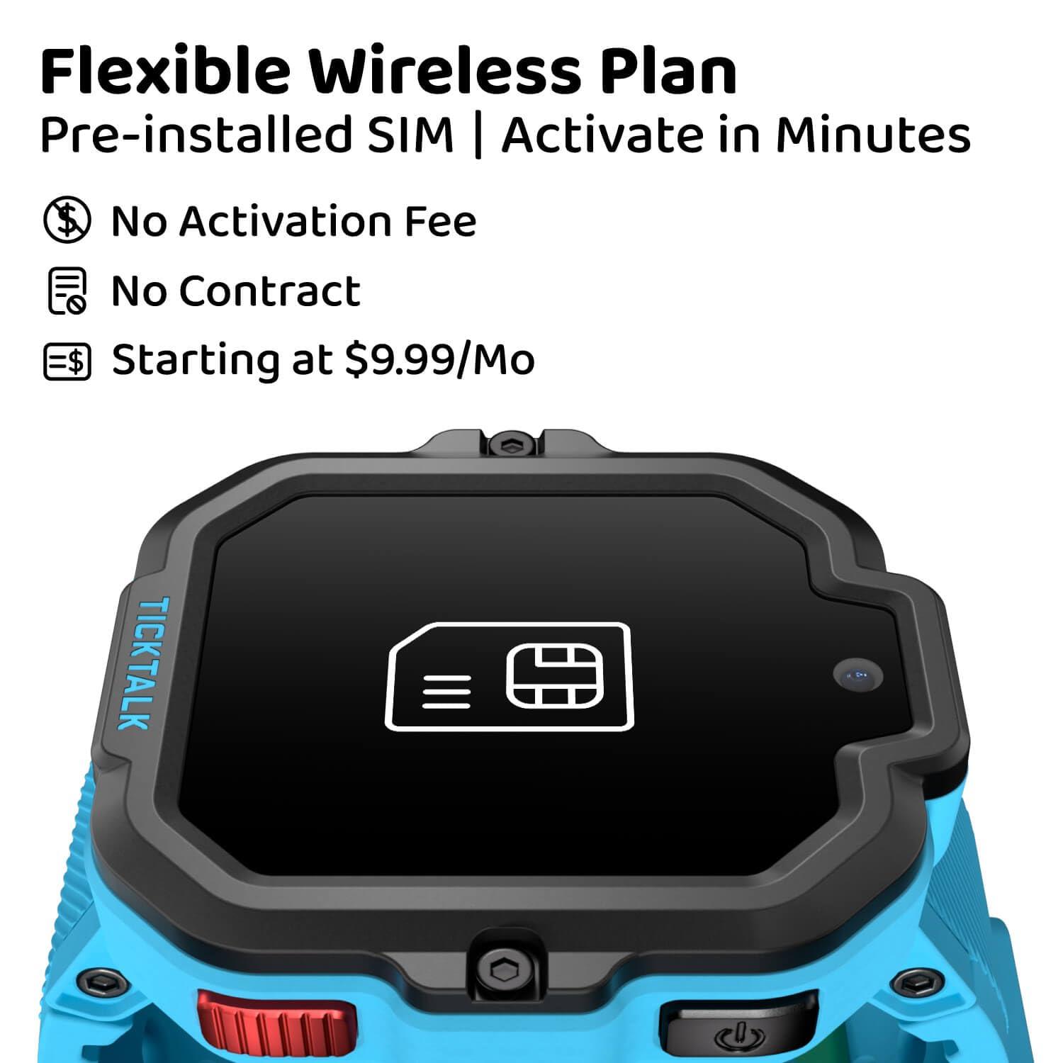 TickTalk TickTalk5 LTE Kids Smart Watch with GPS Tracker, Phone Watch, Advanced Parental Controls, Video & Voice Calls, Text, School Mode, Free Music, SOS & 911, Safety Alerts, Pre-Installed SIM