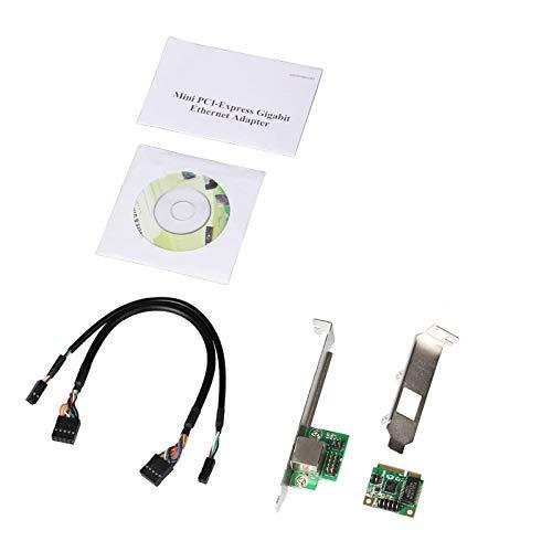 JXSZ JXSZ Mini PCI-Express Gigabit Ethernet 1000M Rj45 LAN Network Adapter Card Win 8/10
