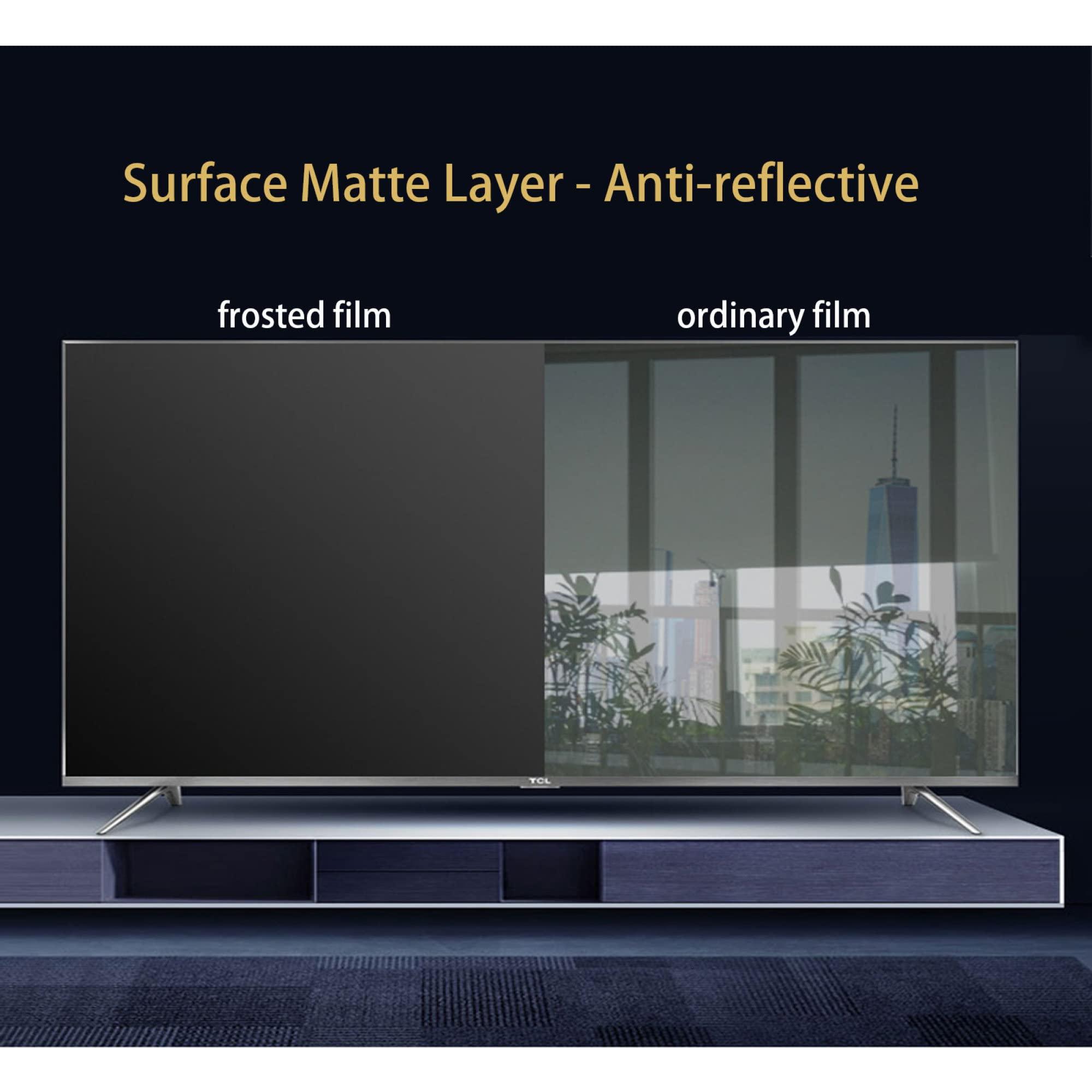 XRRX XRRX Anti Glare TV Film - TV Screen Protector Filter Out Glare Screen Protector, Non-Glare Anti-Scratch No Bubbles for LCD, LED, TCL, Sony, Sharp, Hisense / 60in 1338x756mm