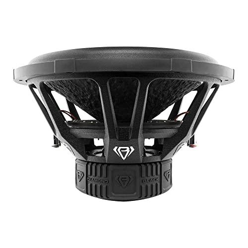 DS18 Black Diamond DIA-T15.2D 15 Inches Car Audio Subwoofer 2000 Watts 3" Dual Voice Coil 2+2 DVC 2 Ohm (1 Speaker)