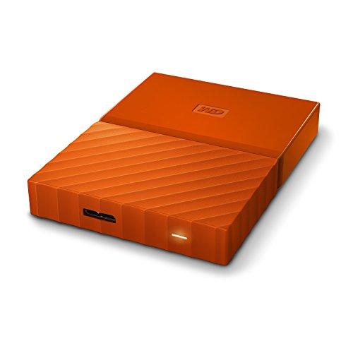 Western Digital WD 3TB Orange My Passport Portable External Hard Drive - USB 3.0 - WDBYFT0030BOR-WESN